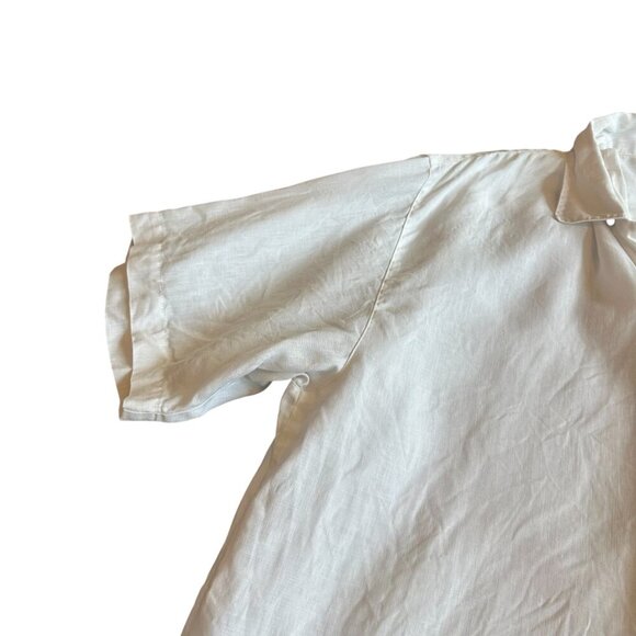 Tommy Bahama 100% Linen White Button-Down Shirt Top Travel Beach Size XL Men's - Picture 3 of 12